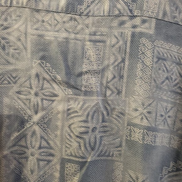 Batik Bay blue button up short sleeve 3XB - Picture 4 of 4